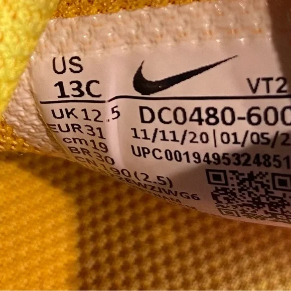 Nike Boys Waffle One DC0480-600 Pink Casual Shoes Sneakers Size 13C - Picture 9 of 9